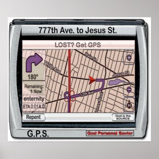 GPS God Personal Savior print