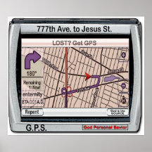 GPS God Personal Savior Poster