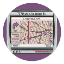 GPS God Personal Savior stickers by Christian_Art GPS God Personal Savior stickers