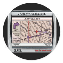GPS God Personal Savior stickers by Christian_Art GPS God Personal Savior stickers