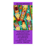 GR8 COLORFUL ABSTRACT ASIAN FOOD THEMED Rack Cards
