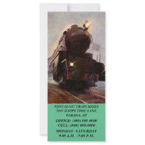 GR8 MISTY EVENING TRAIN RAILROAD THEMED Rack Cards