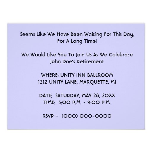 GR8 RETRO B&W RETIREMENT PARTY INVITATION INVITE