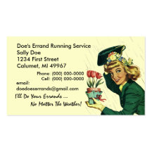 GR8 Retro Business Card Errand Running Services