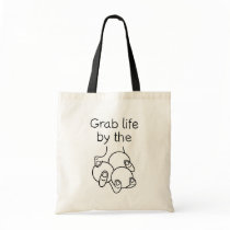 Grab Life By The Balls Canvas Bags