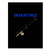 Grab My Pole Postcard