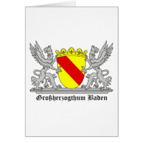 Grab of Baden with writing Grand Duchy of bathing Card
