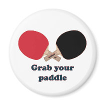 Grab Your Paddle Ping Pong Magnets