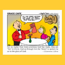Grace Café postcard postcards