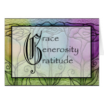 Grace, Generosity, Gratitude Card