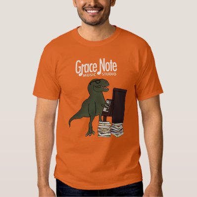 Grace Note T-Rex Piano T-shirt