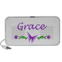 Grace (Purple Butterfly) Notebook Speaker