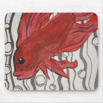GRACEFUL BETA FISH MOUSE PAD