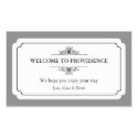 Graceful border black gray out of town gift bag sticker