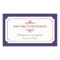 Graceful border red navy blue out of town gift bag sticker