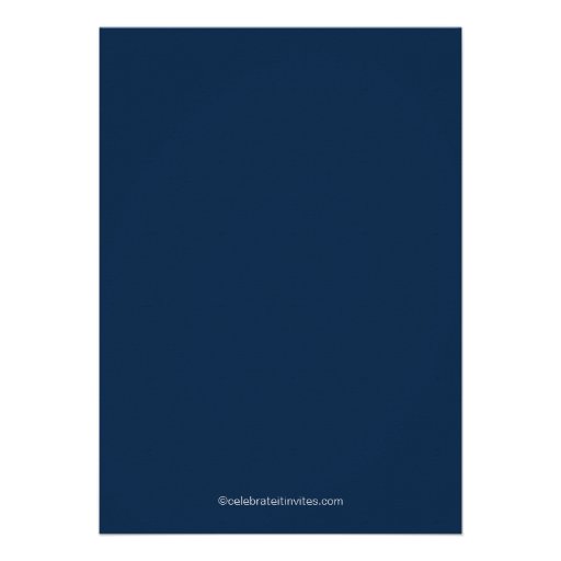 Graceful Bride Bridal Shower Invitation Blue