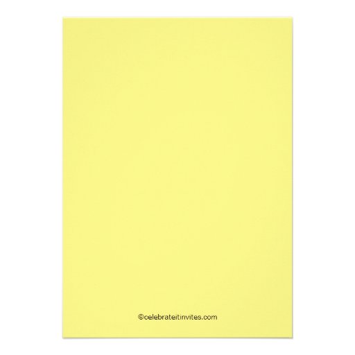 Graceful Bride Bridal Shower Invitation Yellow