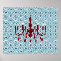 Graceful Chandelier Poster