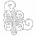 Graceful Cross embroidered shirts