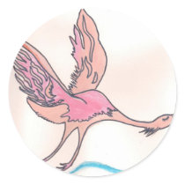 Graceful Flamingo stickers by mithu_k Graceful Flamingo stickers