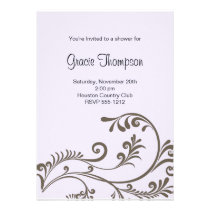 Graceful Floral Invitation  (#INV 013) invitations