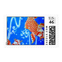 Graceful Koi Stamps
