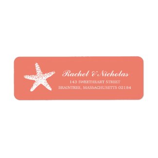 Graceful Starfish | Return Address Custom Return Address Labels