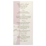 Graceful Tulips Menu Card Full Color Rack Card