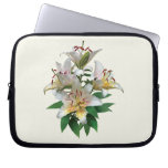 Graceful White Lilies Laptop Computer Sleeve