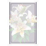 Graceful White Lilies Stationery