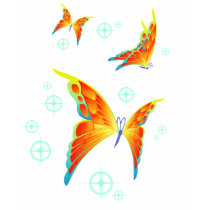 Grace's Butterfly - 3 Butterflies Tee t-shirts by metatonix Grace's Butterfly - 3 Butterflies Tee t-shirts