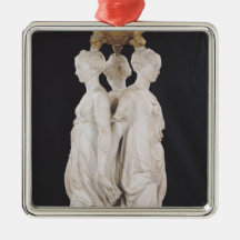 Graces, funerary monument with heart of Henri Christmas Ornament