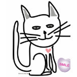 Graceys' Valentine Happy Cat copyright t-shirts