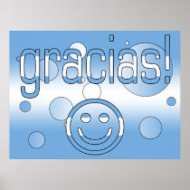 Gracias! Argentina Flag Colors Pop Art Posters