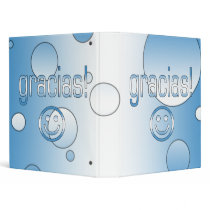 Gracias! Guatemala Flag Colors Pop Art Vinyl Binder
