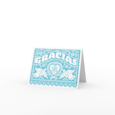 Gracias Lovebirds blank Thank You Card