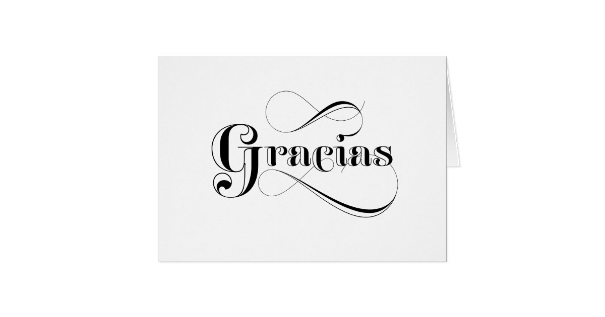 Gracias Spanish Thank You Cards | Zazzle