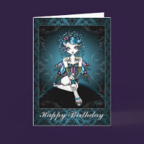 "Gracie" Gothic Couture Swallow Fairy Card cards
