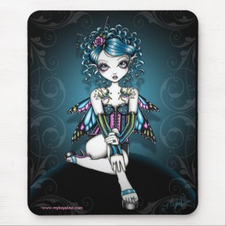 Gracie Gothic Couture Swallow Tattoo Fairy mousepad