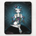 Gracie Gothic Couture Swallow Tattoo Fairy Mouse Pads