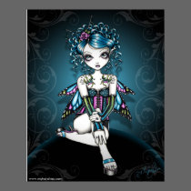 "Gracie" Gothic Couture Swallow Tattoo Fairy posters