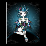 "Gracie" Gothic Couture Swallow Tattoo Fairy Print