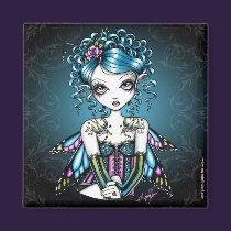 "Gracie" Swallow Tattoo Fairy Art Magnet magnets