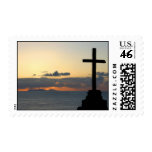 Graciosa Island and Cross Postage Stamp