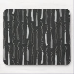 GRAD02 GRADUATION TASSELS BLACK WHITE GRAYS DIGITA mousepads