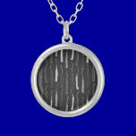 GRAD02 GRADUATION TASSELS BLACK WHITE GRAYS DIGITA necklaces