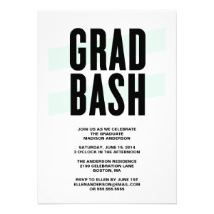 Grad Bash | Graduation Party Invitation