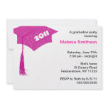 Grad Cap Sketch Hot Pink 2011 invitation