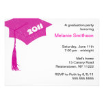 Grad Cap Sketch Hot Pink 2011 invitation