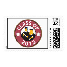 Grad Class of 12 Stamp
